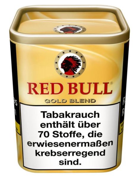 2x Red Bull Gold Blend Feinschnitttabak/Zigaretten- Dreh-Stopf Tabak Dose à 120g