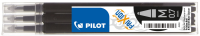 Pilot 3er Pack Ersatzmine Frixion Ball BLS-FR7 verschiedene Farben zur Auswahl