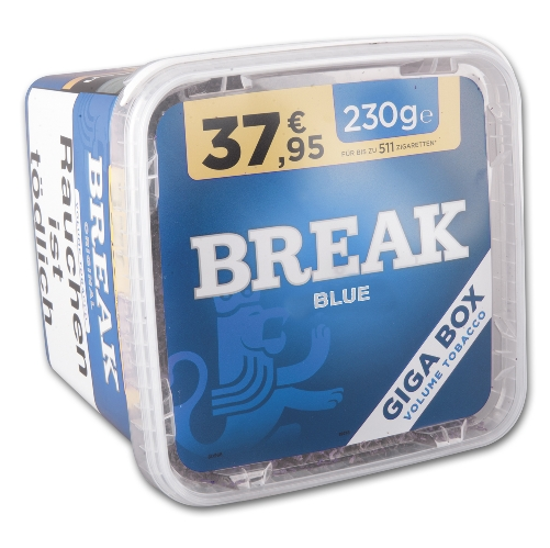2 x 215g Break Blue Blau Volumentabak Eimer