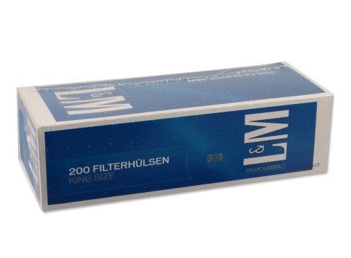 L&M Filterhülsen Blue Label  200 Stück Packung