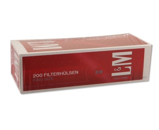 L&M Filterhülsen  Red Label 200 Stück Packung