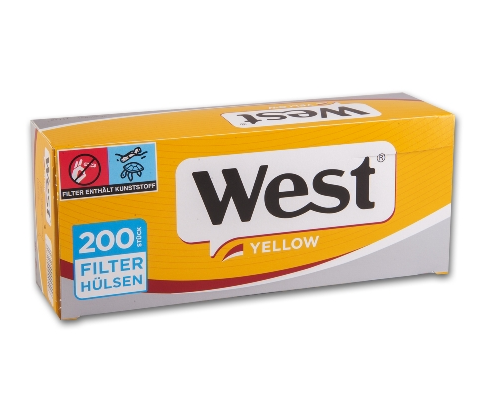 WEST Hülsen Yellow (Silver) 200 Stück Packung