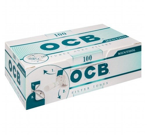 OCB Menthol Hülsen 100 Stück Packung