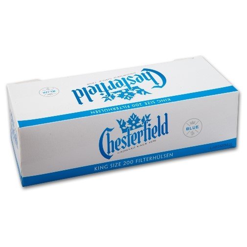 Chesterfield Blue Hülsen 200 Stück Packung