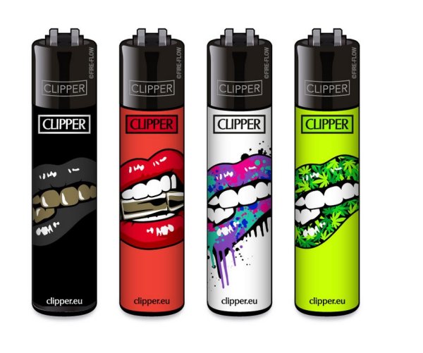 011 Clipper Feuerzeuge: Lips - 4er Set