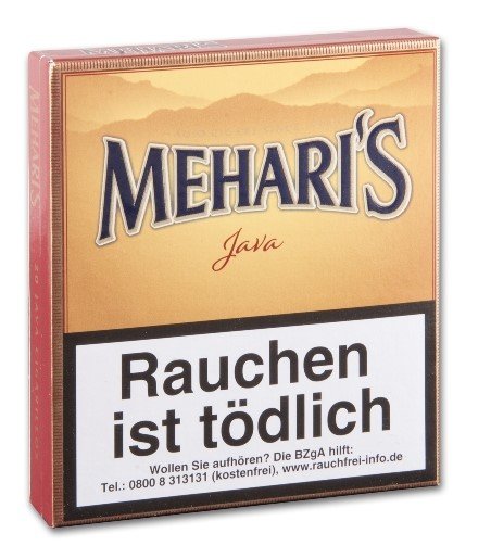 10  x Meharis Java Zigarillos Schachtel á 20 Stück zu 7,50